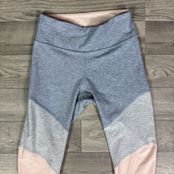 Outdoor Voices Colorblock Low Rise Activewear 7/8 Leggings Pants Pink Blue sz XS - Picture 3 of 6